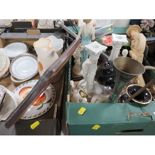 94 - Two trays of assorted ceramics etc
