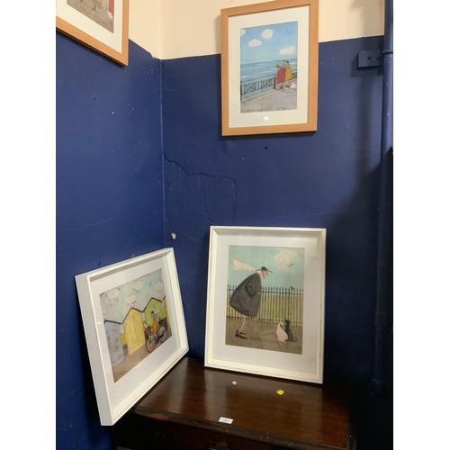 49 - A collection of ten assorted numerous cartoon prints to include a limited edition Sam Toft print. (1... 