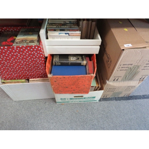 138 - A large quantity of assorted hardback and paperback books