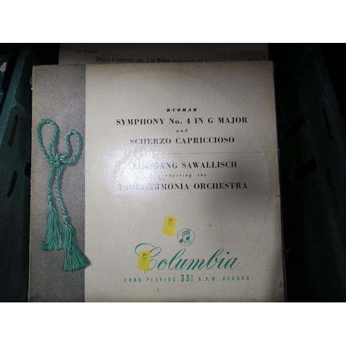 147 - Three trays of vintage LP records mostly classic