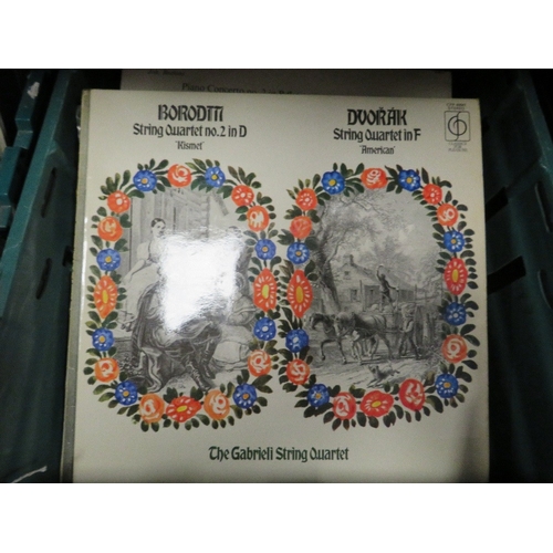 147 - Three trays of vintage LP records mostly classic