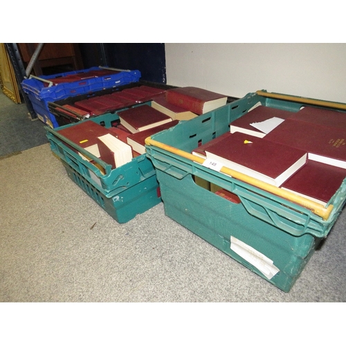 148 - Four trays of The Kennel Club calendar and stud book from 1950's etc