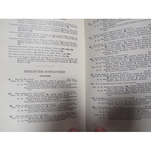 148 - Four trays of The Kennel Club calendar and stud book from 1950's etc