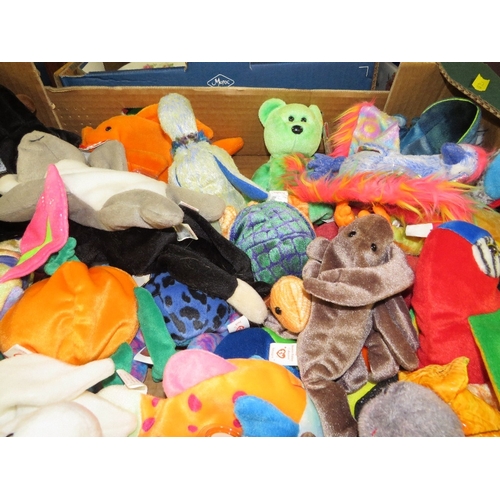 158 - A tray of assorted TY Beanie Babies