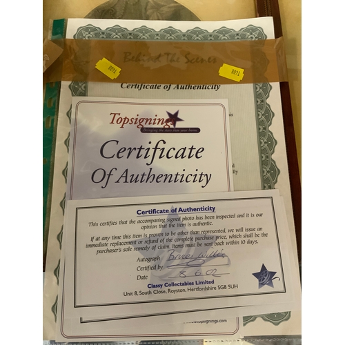 15 - Pulp Fiction Interest - A signed montage of Pulp Fiction photographs to include Bruce Willis, Uma Th... 