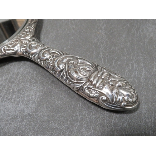 303 - A hallmarked silver dressing table mirror