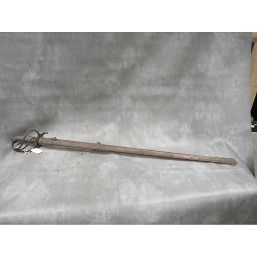 435 - An antique sword and sheath