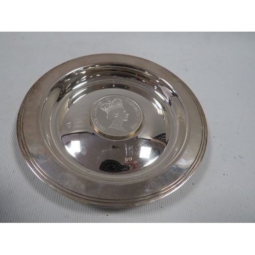 449 - A hallmarked silver limited edition plate approx weight 129g