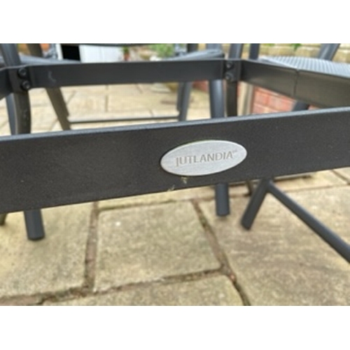 651 - A 'Jutlandia' folding garden chairs and table set