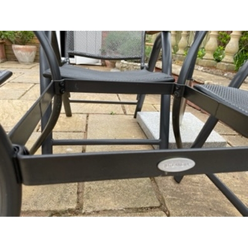 651 - A 'Jutlandia' folding garden chairs and table set