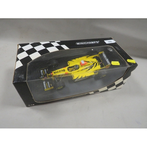 Minichamps, boxed 1:18 scale Damon Hill Buzzin Hornets Formula 1