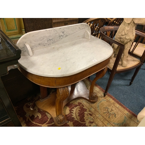 A marble topped washstand