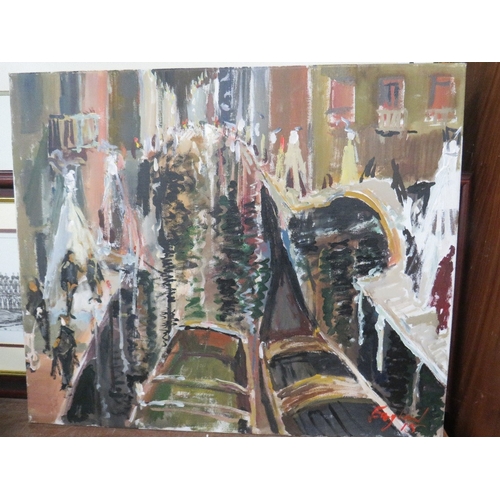 24 - Frederick John England, 'Venice', oil on canvas, 50 cm x 60 cm