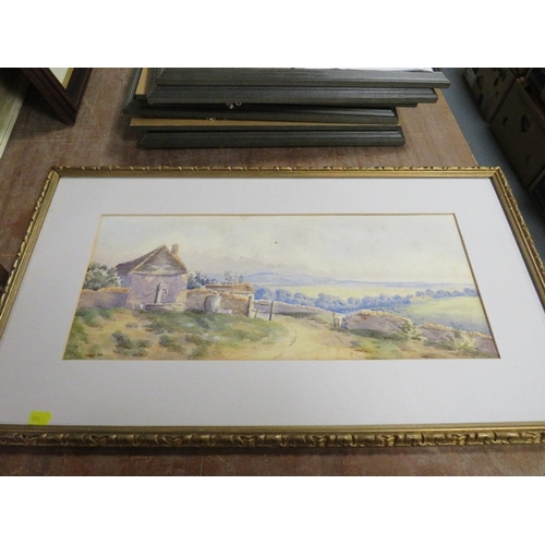 2 - A selection of assorted pictures to include watercolours, prints etc. and a framed hunting themed pe... 