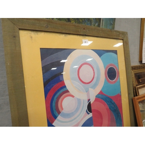 37 - J Edwards, an oil on board of a landscape, 61 x 122 cm, together with two paintings on glass of a wi... 