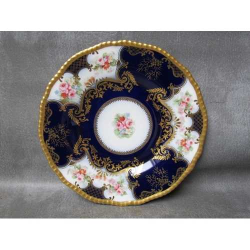A 19TH CENTURY LIMOGES HAND PAINTED CABINET PLATE, retailed by Ovington Brothers Co., New York, Dia. 23 cm