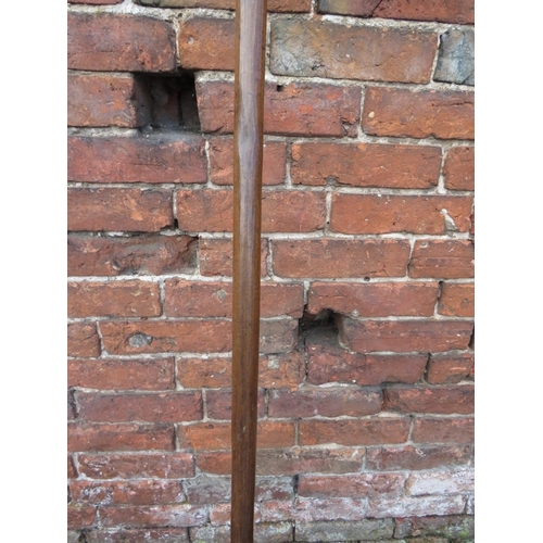 251 - AN ANTIQUE 19TH CENTURY ANGOLA CHOKWE TRIBAL ART PADDLE CLUB / STAFF, with studded decoration. (Prov... 