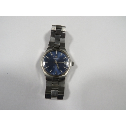 A vintage Tissot seastar automatic stainless steel wristwatch