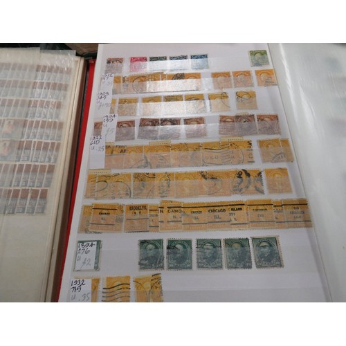128 - Twenty stamp stock books / albums containing Commonwealth, European, American, South American and wo... 