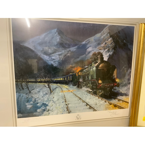 6 - Terence Cuneo - ‘Her Majesty Queen Elizabeth II’ and ‘Simpson - Orient Express’, signed limited edit... 