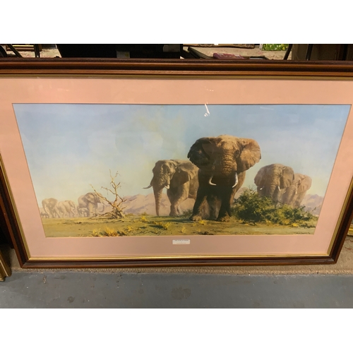 8 - David Shepherd - Four signed limited edition coloured prints depicting Wildlife to include ‘The two ... 
