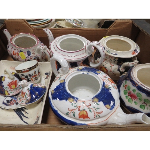 84 - Four trays of assorted vintage ceramics to include Aynsley and Coalport