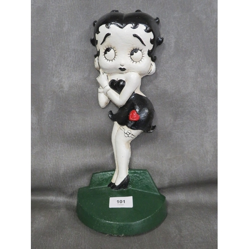 101 - **A cast metal Betty Boop door stop**