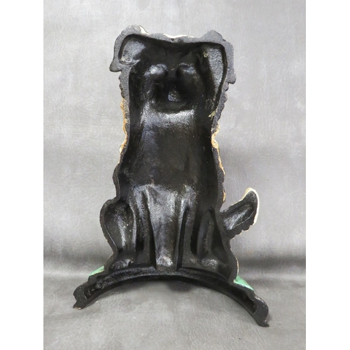 105 - **A cast metal sheepdog doorstop**