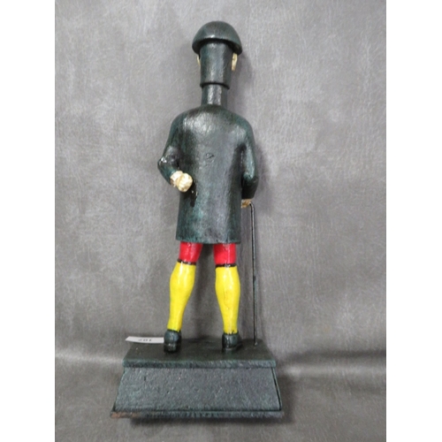 107 - **A reproduction vintage style cast metal Guinness figure**