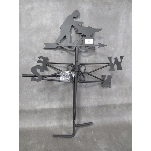87 - **A blacksmith themed weather vane**