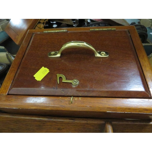 141 - Four trays of assorted treen to include stands, butlers tray,  etc