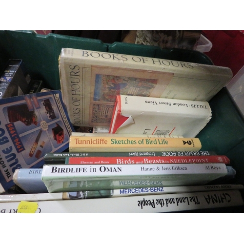 145 - Two boxes of specialist reference books plus two folios of Shakespeare books