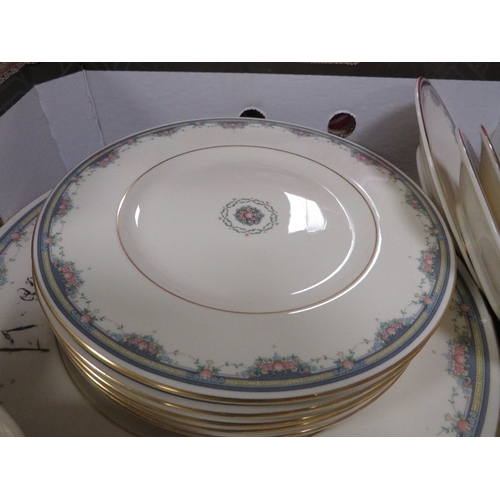 161 - A tray of Royal Doulton Albany tea and dinner ware - mostly seconds