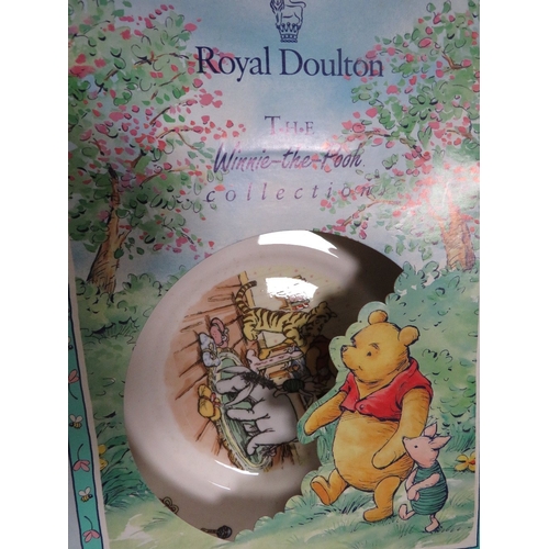 162 - A tray of boxed Royal Doulton Winnie-The-Pooh etc
