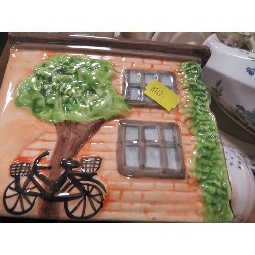 165 - Three trays of china and collectables to include chess set, Aynsley, Radford etc