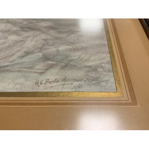 28 - H C Preston MacGoun RSW - Study of children watercolour - signed