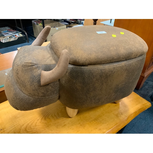 A modern funky stool modelled as a cow