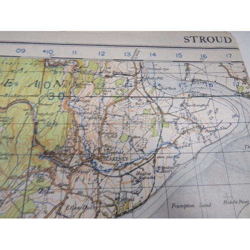 1940 war edition maps of Barnstable and Stroud & Chepstow Together with ...