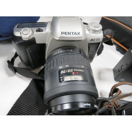 A Pentax MZ50 camera together with 2 others (3)