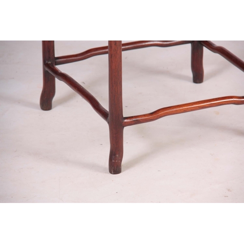 134 - A 19TH CENTURY CHINESE HARDWOOD JARDINIERE STAND