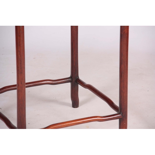 134 - A 19TH CENTURY CHINESE HARDWOOD JARDINIERE STAND