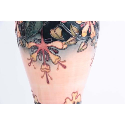 35 - A 20TH CENTURY MOORCROFT POTTERY LAMP BASE decorated with Oberon design 46cm.