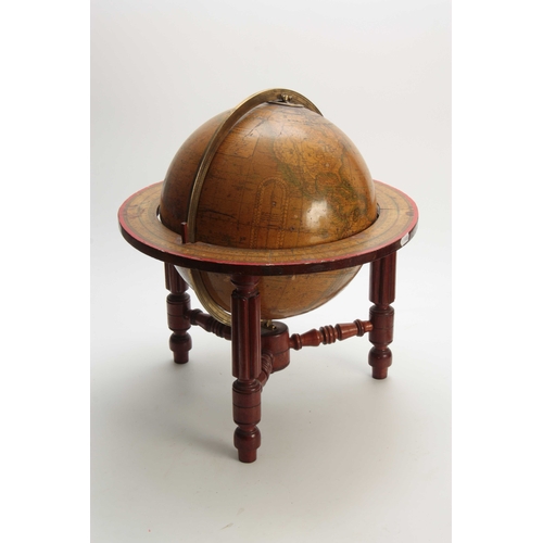 318 - A MID 19TH CENTURY MALBYS TERRESTRIAL TABLE GLOBE the 12