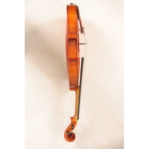 323 - AN ENGLISH FULLSIZE VIOLIN BY E. W. SAUNDERS dated London 1938 length of back 355mm AND ANOTHER FULL... 