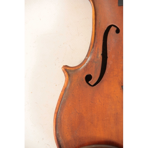 323 - AN ENGLISH FULLSIZE VIOLIN BY E. W. SAUNDERS dated London 1938 length of back 355mm AND ANOTHER FULL... 