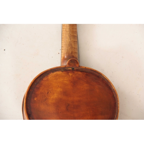 323 - AN ENGLISH FULLSIZE VIOLIN BY E. W. SAUNDERS dated London 1938 length of back 355mm AND ANOTHER FULL... 