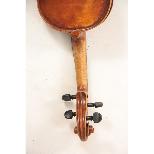 323 - AN ENGLISH FULLSIZE VIOLIN BY E. W. SAUNDERS dated London 1938 length of back 355mm AND ANOTHER FULL... 