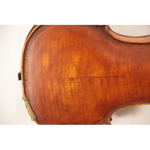 323 - AN ENGLISH FULLSIZE VIOLIN BY E. W. SAUNDERS dated London 1938 length of back 355mm AND ANOTHER FULL... 