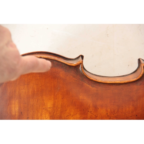 323 - AN ENGLISH FULLSIZE VIOLIN BY E. W. SAUNDERS dated London 1938 length of back 355mm AND ANOTHER FULL... 