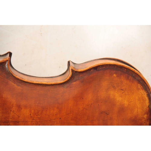 323 - AN ENGLISH FULLSIZE VIOLIN BY E. W. SAUNDERS dated London 1938 length of back 355mm AND ANOTHER FULL... 